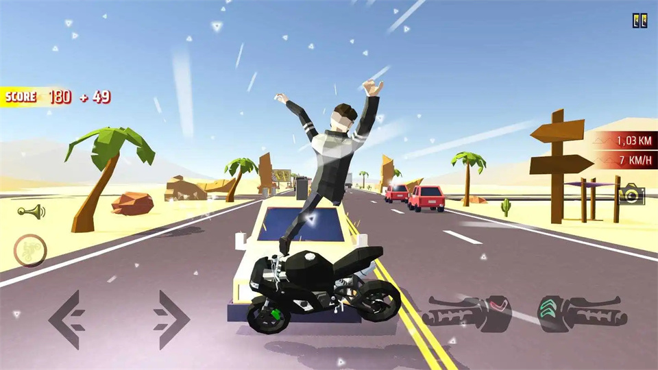 狂野的摩托车司机游戏