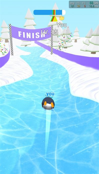 企鹅雪地赛游戏