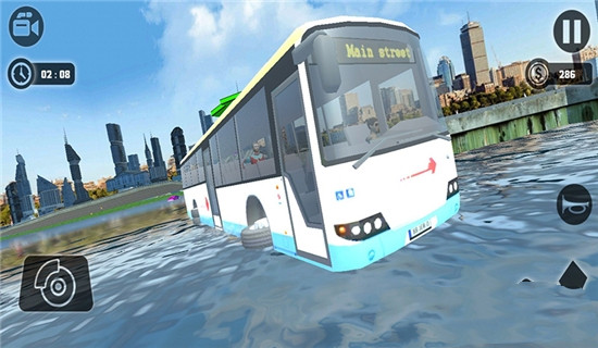 模拟水上客车