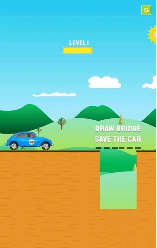 画谜题桥拯救汽车
